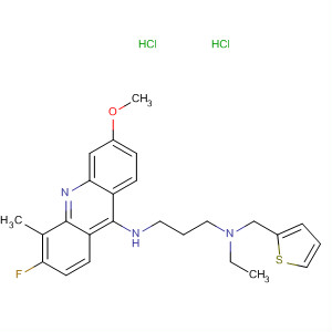 906793-96-2  1,3-Propanediamine,N-ethyl-N'-(3-fluoro-6-methoxy-4-methyl-9-acridinyl)-N-(2-thienylmethyl)-, dihydrochloride
