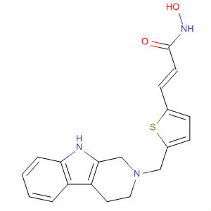 907564-10-7  2-Propenamide,N-hydroxy-3-[5-[(1,3,4,9-tetrahydro-2H-pyrido[3,4-b]indol-2-yl)methyl]-2-thienyl]-, (2E)-