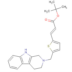 907566-19-2  2-Propenoic acid,3-[5-[(1,3,4,9-tetrahydro-2H-pyrido[3,4-b]indol-2-yl)methyl]-2-thienyl]-,1,1-dimethylethyl ester, (2E)-