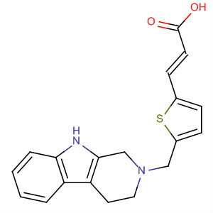 907566-20-5  2-Propenoic acid,3-[5-[(1,3,4,9-tetrahydro-2H-pyrido[3,4-b]indol-2-yl)methyl]-2-thienyl]-,(2E)-