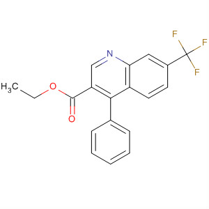 908138-12-5  3-Quinolinecarboxylic acid, 4-phenyl-7-(trifluoromethyl)-, ethyl ester