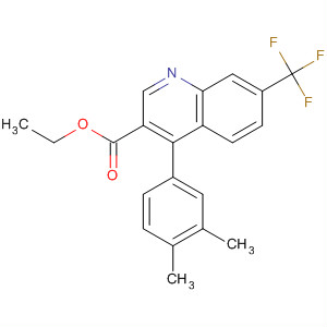 908138-14-7  3-Quinolinecarboxylic acid, 4-(3,4-dimethylphenyl)-7-(trifluoromethyl)-,ethyl ester
