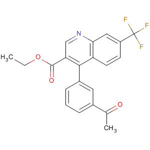 908138-18-1  3-Quinolinecarboxylic acid, 4-(3-acetylphenyl)-7-(trifluoromethyl)-, ethylester