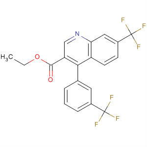 908138-21-6  3-Quinolinecarboxylic acid,7-(trifluoromethyl)-4-[3-(trifluoromethyl)phenyl]-, ethyl ester