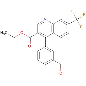 908138-22-7  3-Quinolinecarboxylic acid, 4-(3-formylphenyl)-7-(trifluoromethyl)-, ethylester