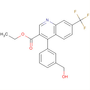 908138-24-9  3-Quinolinecarboxylic acid,4-[3-(hydroxymethyl)phenyl]-7-(trifluoromethyl)-, ethyl ester