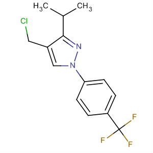 908250-25-9  1H-Pyrazole,4-(chloromethyl)-3-(1-methylethyl)-1-[4-(trifluoromethyl)phenyl]-