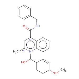 908262-62-4  4-Quinolinecarboxamide,1,2,3,4-tetrahydro-1-(4-methoxybenzoyl)-2-methyl-N-(phenylmethyl)-,(2R,4R)-rel-