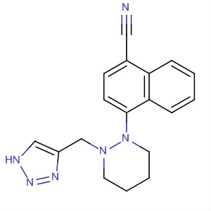 908269-48-7  1-Naphthalenecarbonitrile,4-[tetrahydro-2-(1H-1,2,3-triazol-4-ylmethyl)-1(2H)-pyridazinyl]-