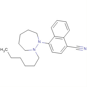 908269-64-7  1-Naphthalenecarbonitrile, 4-(2-hexylhexahydro-1H-1,2-diazepin-1-yl)-