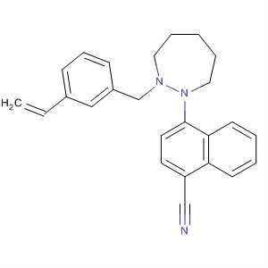 908269-66-9  1-Naphthalenecarbonitrile,4-[2-[(3-ethenylphenyl)methyl]hexahydro-1H-1,2-diazepin-1-yl]-