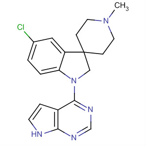 908282-78-0  Spiro[3H-indole-3,4'-piperidine],5-chloro-1,2-dihydro-1'-methyl-1-(1H-pyrrolo[2,3-d]pyrimidin-4-yl)-