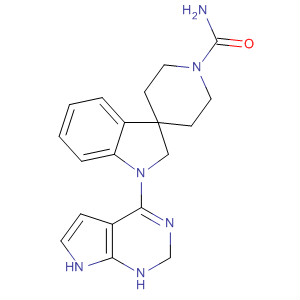 908284-94-6  Spiro[3H-indole-3,4'-piperidine]-1'-carboxamide,1,2-dihydro-1-(1H-pyrrolo[2,3-d]pyrimidin-4-yl)-