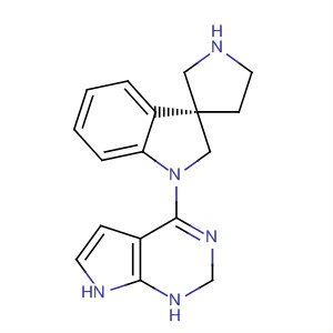 908285-19-8  Spiro[3H-indole-3,3'-pyrrolidine],1,2-dihydro-1-(1H-pyrrolo[2,3-d]pyrimidin-4-yl)-, (3S)-