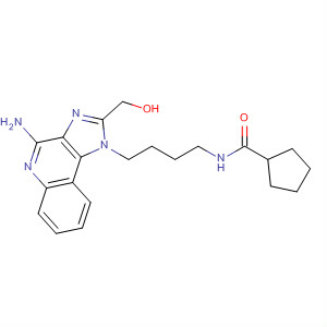 908362-93-6  Cyclopentanecarboxamide,N-[4-[4-amino-2-(hydroxymethyl)-1H-imidazo[4,5-c]quinolin-1-yl]butyl]-