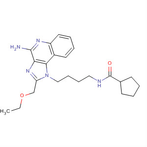 908368-34-3  Cyclopentanecarboxamide,N-[4-[4-amino-2-(ethoxymethyl)-1H-imidazo[4,5-c]quinolin-1-yl]butyl]-