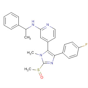 908380-95-0  2-Pyridinamine,4-[4-(4-fluorophenyl)-1-methyl-2-(methylsulfinyl)-1H-imidazol-5-yl]-N-(1-phenylethyl)-