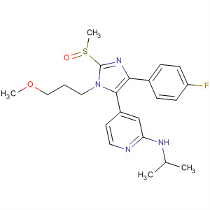 908381-05-5  2-Pyridinamine,4-[4-(4-fluorophenyl)-1-(3-methoxypropyl)-2-(methylsulfinyl)-1H-imidazol-5-yl]-N-(1-methylethyl)-
