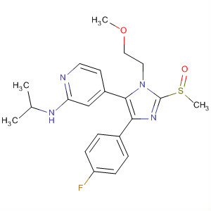 908381-06-6  2-Pyridinamine,4-[4-(4-fluorophenyl)-1-(2-methoxyethyl)-2-(methylsulfinyl)-1H-imidazol-5-yl]-N-(1-methylethyl)-