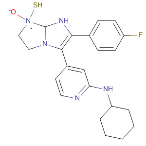 908381-25-9  2-Pyridinamine,N-cyclohexyl-4-[6-(4-fluorophenyl)-2,3-dihydro-1-oxidoimidazo[2,1-b]thiazol-5-yl]-