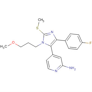 908381-54-4  2-Pyridinamine,4-[4-(4-fluorophenyl)-1-(3-methoxypropyl)-2-(methylthio)-1H-imidazol-5-yl]-