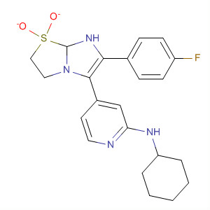 908382-35-4  2-Pyridinamine,N-cyclohexyl-4-[6-(4-fluorophenyl)-2,3-dihydro-1,1-dioxidoimidazo[2,1-b]thiazol-5-yl]-