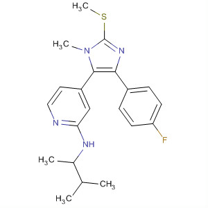 908382-37-6  2-Pyridinamine,N-(1,2-dimethylpropyl)-4-[4-(4-fluorophenyl)-1-methyl-2-(methylthio)-1H-imidazol-5-yl]-