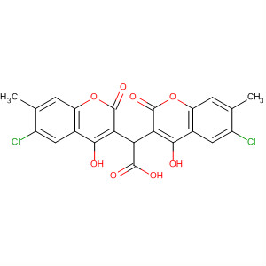 908565-00-4  2H-1-Benzopyran-3-acetic acid,6-chloro-a-(6-chloro-4-hydroxy-7-methyl-2-oxo-2H-1-benzopyran-3-yl)-4-hydroxy-7-methyl-2-oxo-