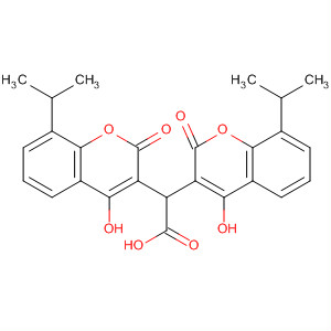 908565-01-5  2H-1-Benzopyran-3-acetic acid,4-hydroxy-a-[4-hydroxy-8-(1-methylethyl)-2-oxo-2H-1-benzopyran-3-yl]-8-(1-methylethyl)-2-oxo-