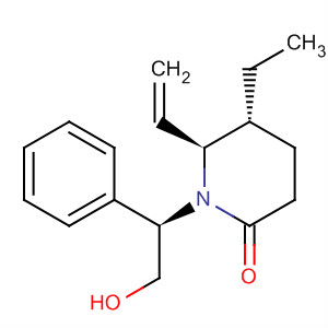 908572-98-5  2-Piperidinone, 6-ethenyl-5-ethyl-1-[(1R)-2-hydroxy-1-phenylethyl]-,(5R,6S)-