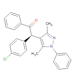 908589-60-6  Ethanone,2-(4-chlorophenyl)-2-(3,5-dimethyl-1-phenyl-1H-pyrazol-4-yl)-1-phenyl-,(2R)-