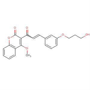908866-10-4  2H-1-Benzopyran-2-one,3-[3-[3-(3-hydroxypropoxy)phenyl]-1-oxo-2-propenyl]-4-methoxy-