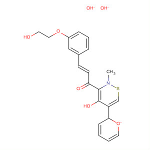 909033-06-3  2-Propen-1-one,3-[3-(2-hydroxyethoxy)phenyl]-1-(4-hydroxy-2-methyl-1,1-dioxido-2H-pyrido[3,2-e]-1,2-thiazin-3-yl)-, (2E)-