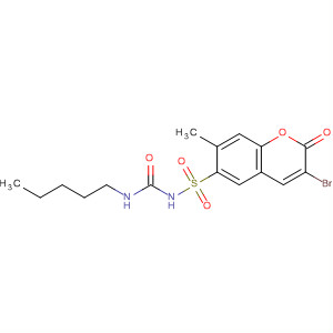 909038-46-6  2H-1-Benzopyran-6-sulfonamide,3-bromo-7-methyl-2-oxo-N-[(pentylamino)carbonyl]-