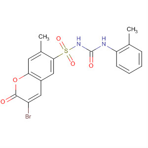 909038-49-9  2H-1-Benzopyran-6-sulfonamide,3-bromo-7-methyl-N-[[(2-methylphenyl)amino]carbonyl]-2-oxo-