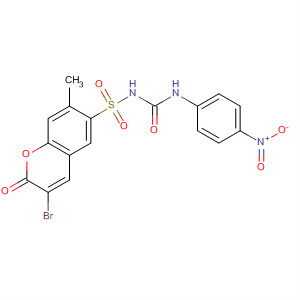 909038-55-7  2H-1-Benzopyran-6-sulfonamide,3-bromo-7-methyl-N-[[(4-nitrophenyl)amino]carbonyl]-2-oxo-