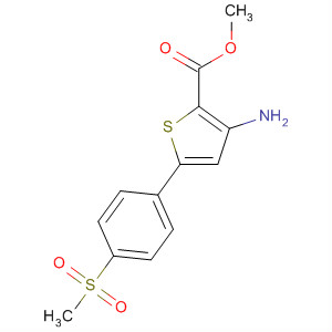 909301-65-1  2-Thiophenecarboxylic acid, 3-amino-5-[4-(methylsulfonyl)phenyl]-,methyl ester