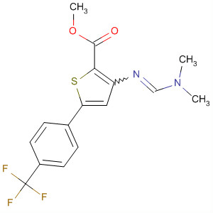 909301-69-5  2-Thiophenecarboxylic acid,3-[[(dimethylamino)methylene]amino]-5-[4-(trifluoromethyl)phenyl]-,methyl ester