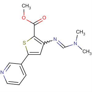 909301-80-0  2-Thiophenecarboxylic acid,3-[[(dimethylamino)methylene]amino]-5-(3-pyridinyl)-, methyl ester