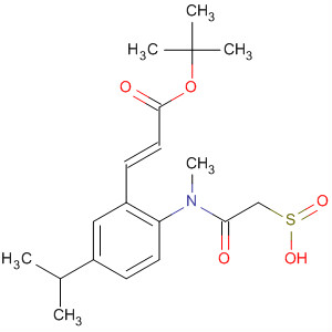 909405-59-0  2-Propenoic acid,3-[5-(1-methylethyl)-2-[methyl(sulfinoacetyl)amino]phenyl]-,1-(1,1-dimethylethyl) ester, (2E)-