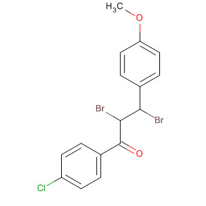 90956-78-8  1-Propanone, 2,3-dibromo-1-(4-chlorophenyl)-3-(4-methoxyphenyl)-