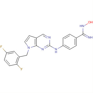 909564-33-6  Benzenecarboximidamide,4-[[7-[(2,5-difluorophenyl)methyl]-7H-pyrrolo[2,3-d]pyrimidin-2-yl]amino]-N-hydroxy-