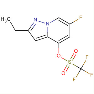 909718-38-3  Methanesulfonic acid, trifluoro-,2-ethyl-6-fluoropyrazolo[1,5-a]pyridin-4-yl ester