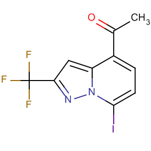 909718-77-0  Ethanone, 1-[7-iodo-2-(trifluoromethyl)pyrazolo[1,5-a]pyridin-4-yl]-