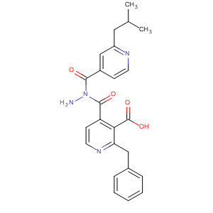 909788-32-5  3-Pyridinecarboxylic acid, 2-(phenylmethyl)-,2-[[2-(2-methylpropyl)-4-pyridinyl]carbonyl]hydrazide