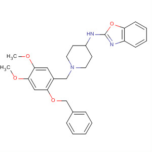 909851-17-8  2-Benzoxazolamine,N-[1-[[4,5-dimethoxy-2-(phenylmethoxy)phenyl]methyl]-4-piperidinyl]-