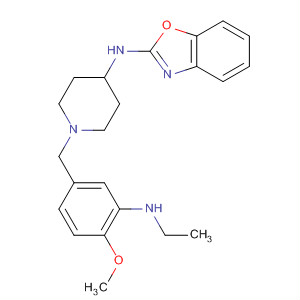 909851-30-5  2-Benzoxazolamine,N-[1-[[3-(ethylamino)-4-methoxyphenyl]methyl]-4-piperidinyl]-
