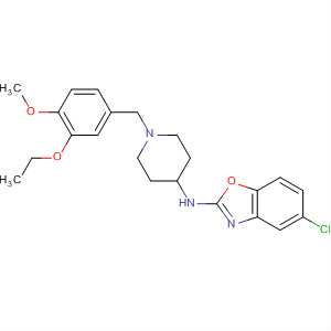 909851-35-0  2-Benzoxazolamine,5-chloro-N-[1-[(3-ethoxy-4-methoxyphenyl)methyl]-4-piperidinyl]-