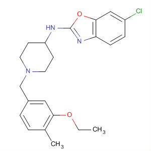 909851-42-9  2-Benzoxazolamine,6-chloro-N-[1-[(3-ethoxy-4-methylphenyl)methyl]-4-piperidinyl]-