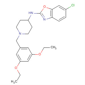 909851-48-5  2-Benzoxazolamine,6-chloro-N-[1-[(3,5-diethoxyphenyl)methyl]-4-piperidinyl]-